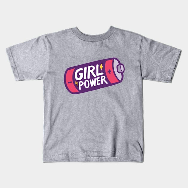 Girl Power Kids T-Shirt by evannave